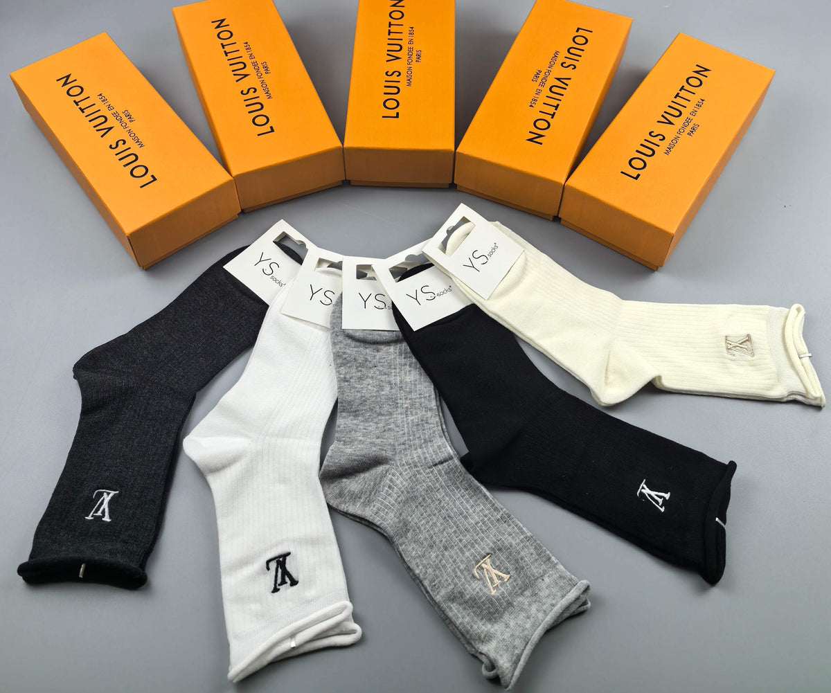 Louis Vuitton Short Socks - 5-Pair Pack