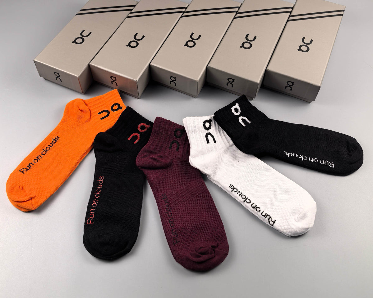 On Cotton Crew Socks - 5-Pair Pack