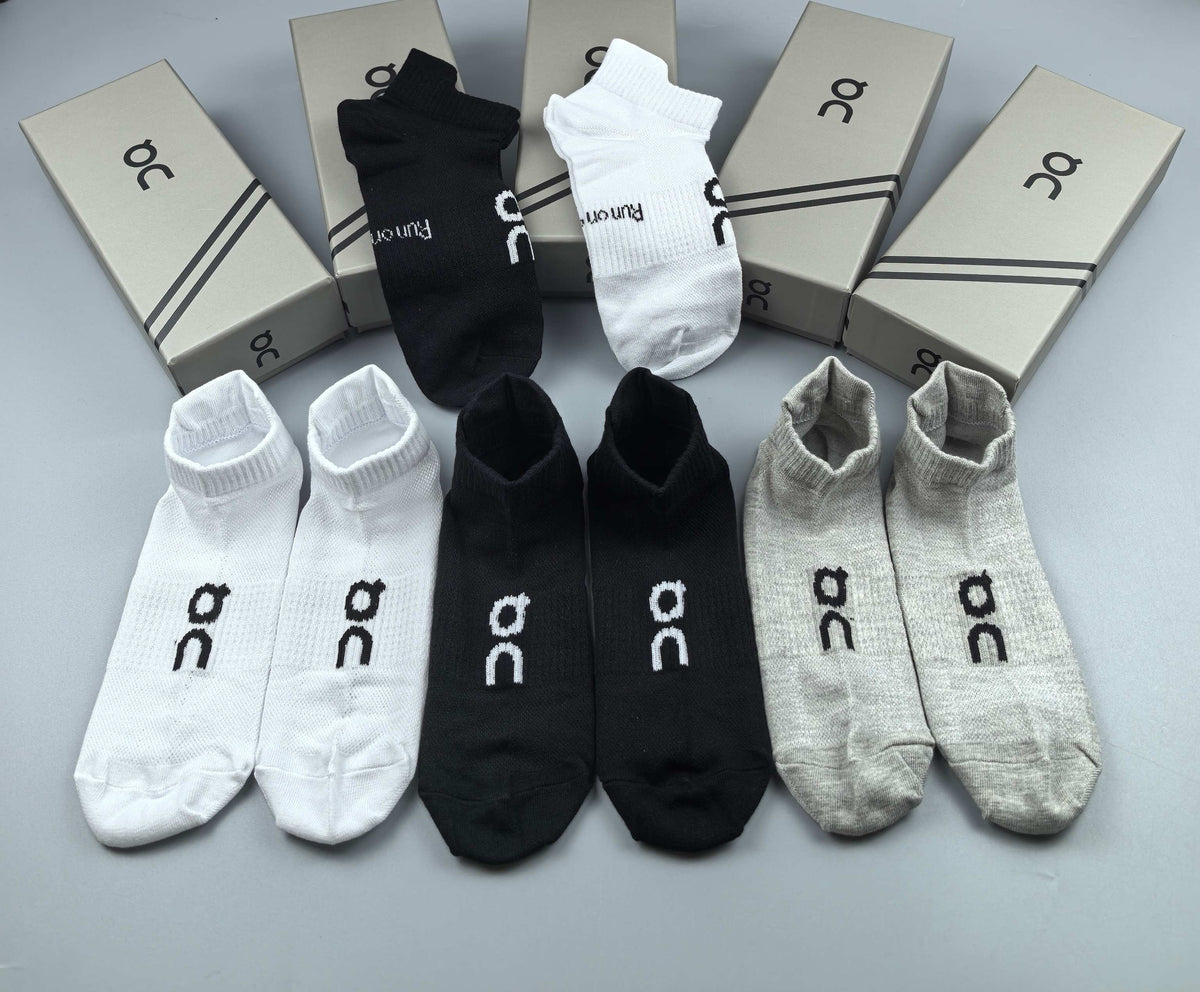 On Cotton Short Socks - 5-Pair Pack