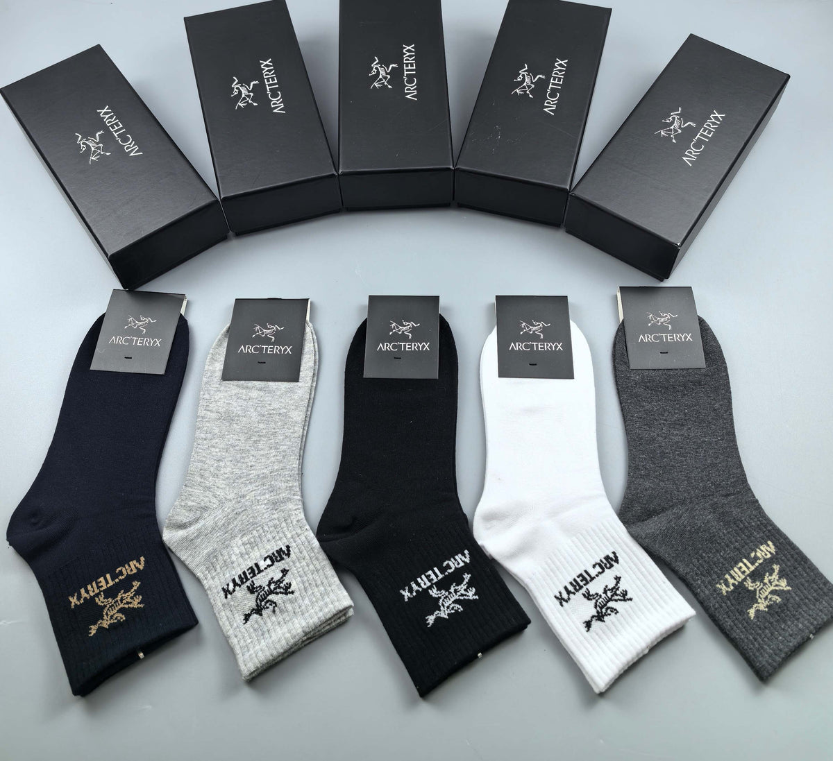 Arc'teryx Cotton Crew Socks - 5-Pair Pack