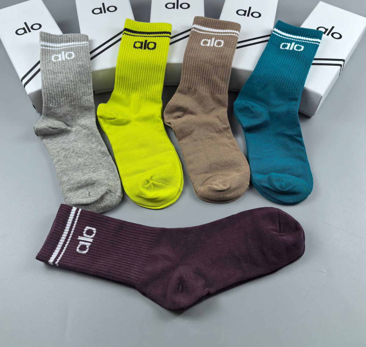 Alo Cotton Crew Socks