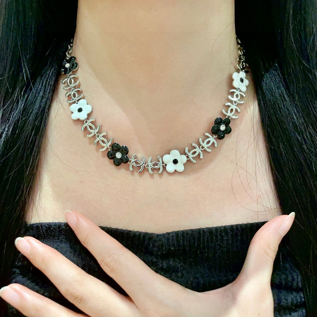 Martin Graham pendant necklace in polished metal-tone – front product view