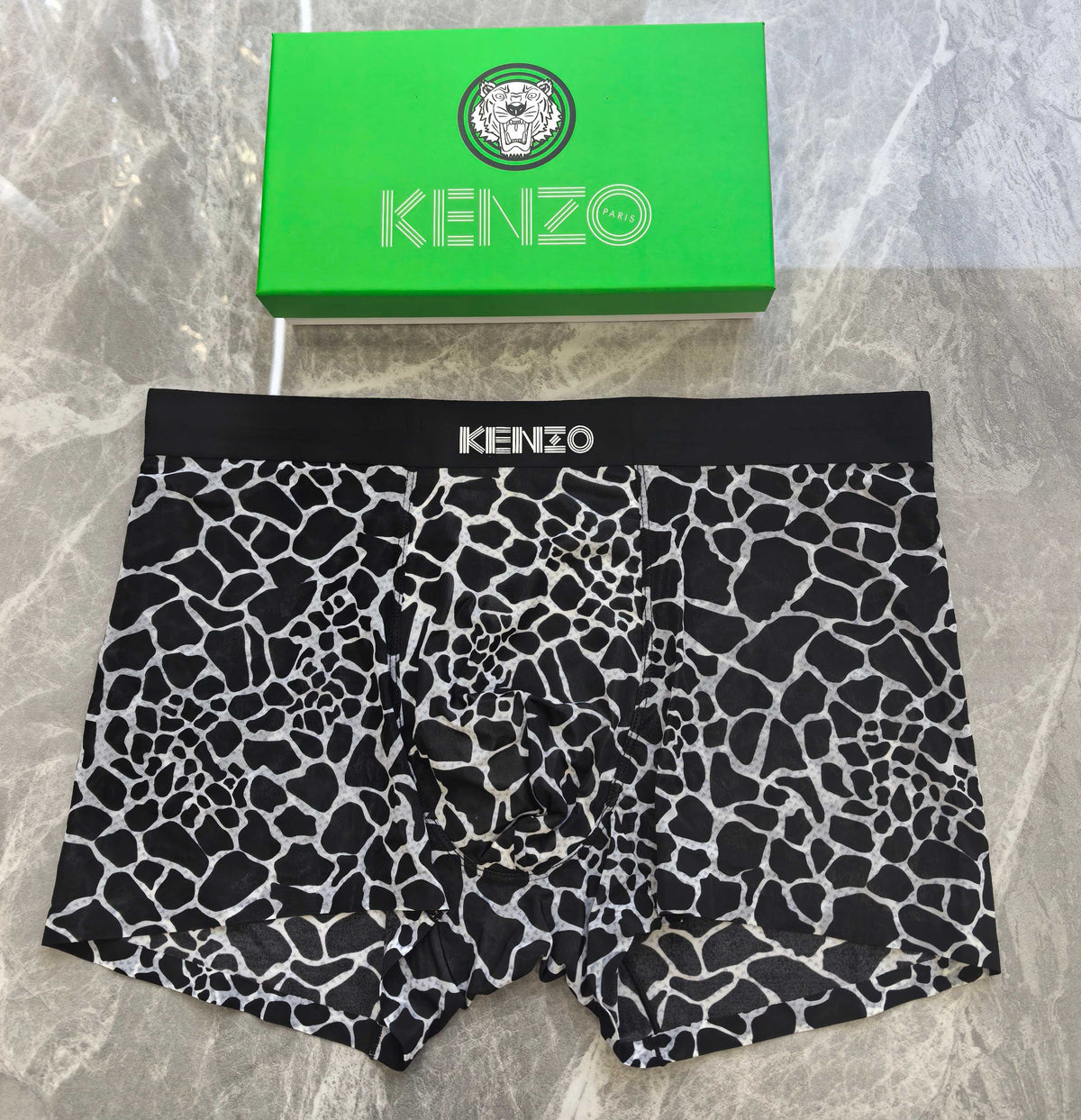 Kenzo Nylon Blend Men's Boxer Briefs - 3-Piece Box
