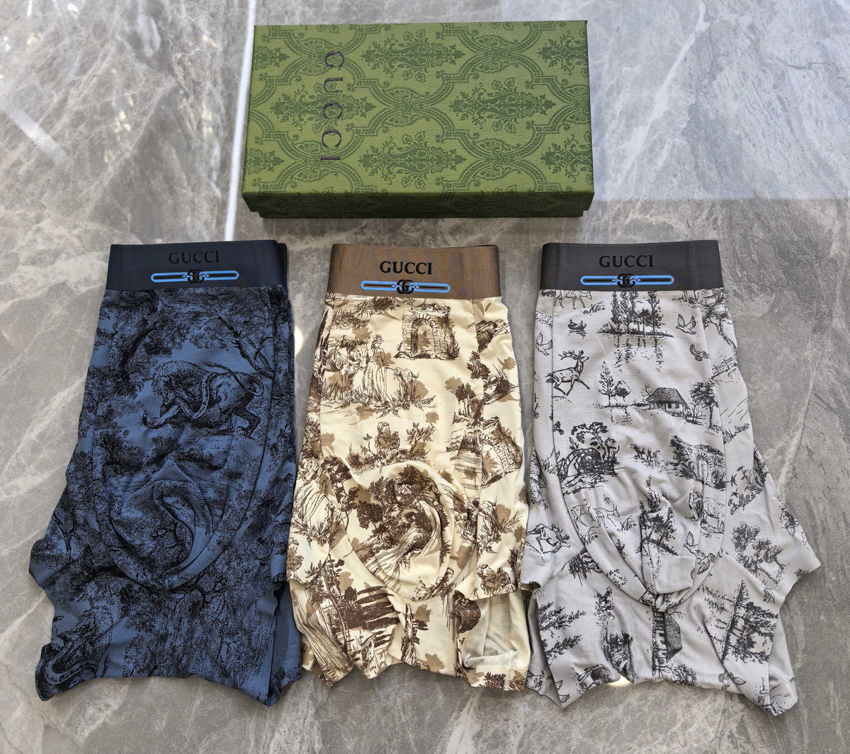 Gucci Modal Men's Boxer Briefs - 3-Piece Box