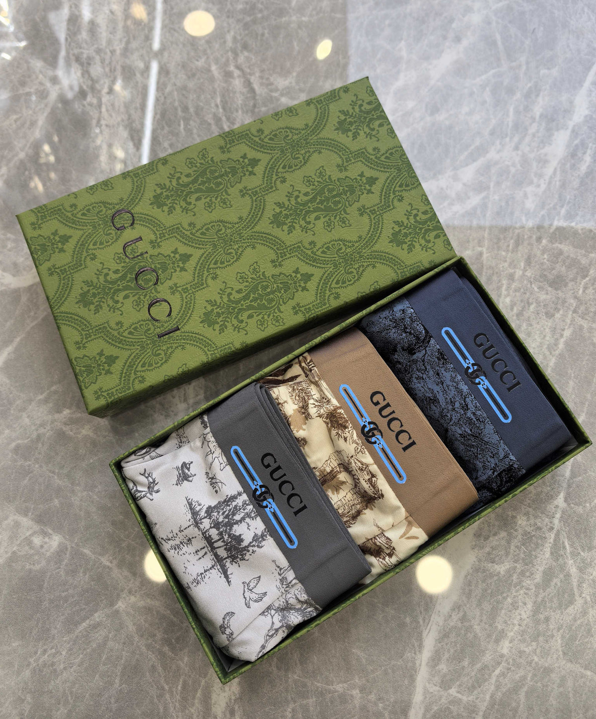Gucci Modal Men's Boxer Briefs - 3-Piece Box