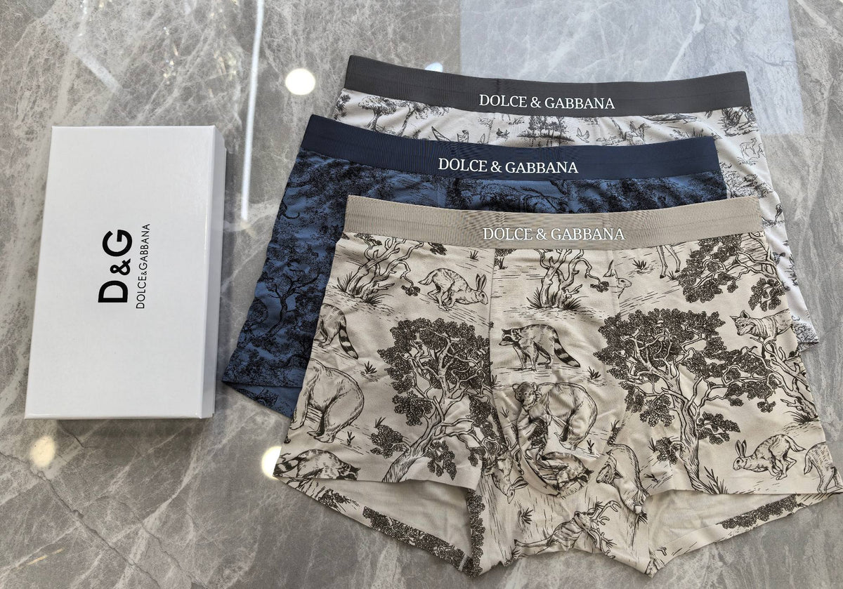 Dolce & Gabbana Modal Men's Boxer Briefs - 3-Piece Box