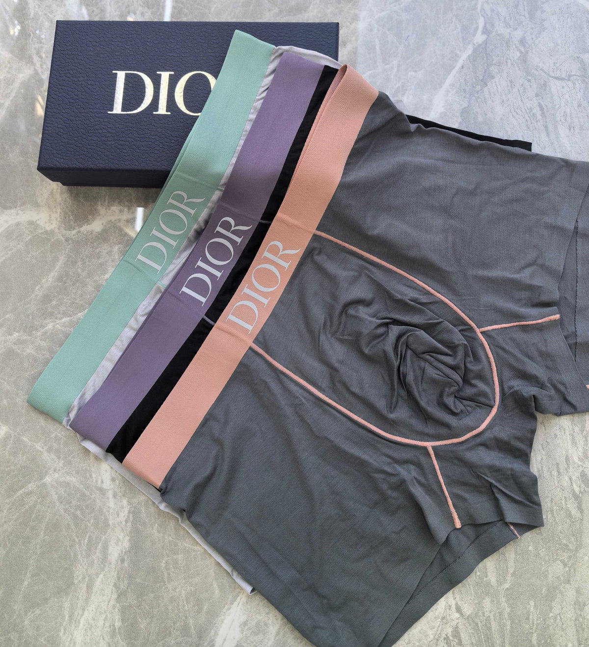 Dior Nylon Blend Men's Boxer Briefs - 3-Piece Box