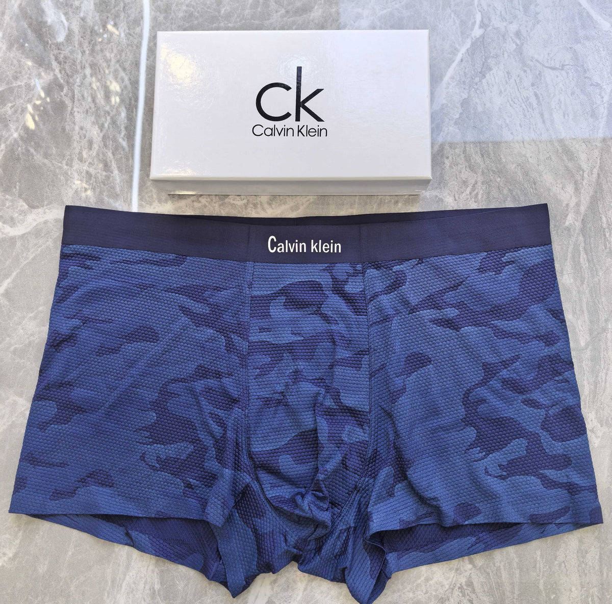 Calvin Klein Black Camo Boxer Briefs 3-Piece Box Collection