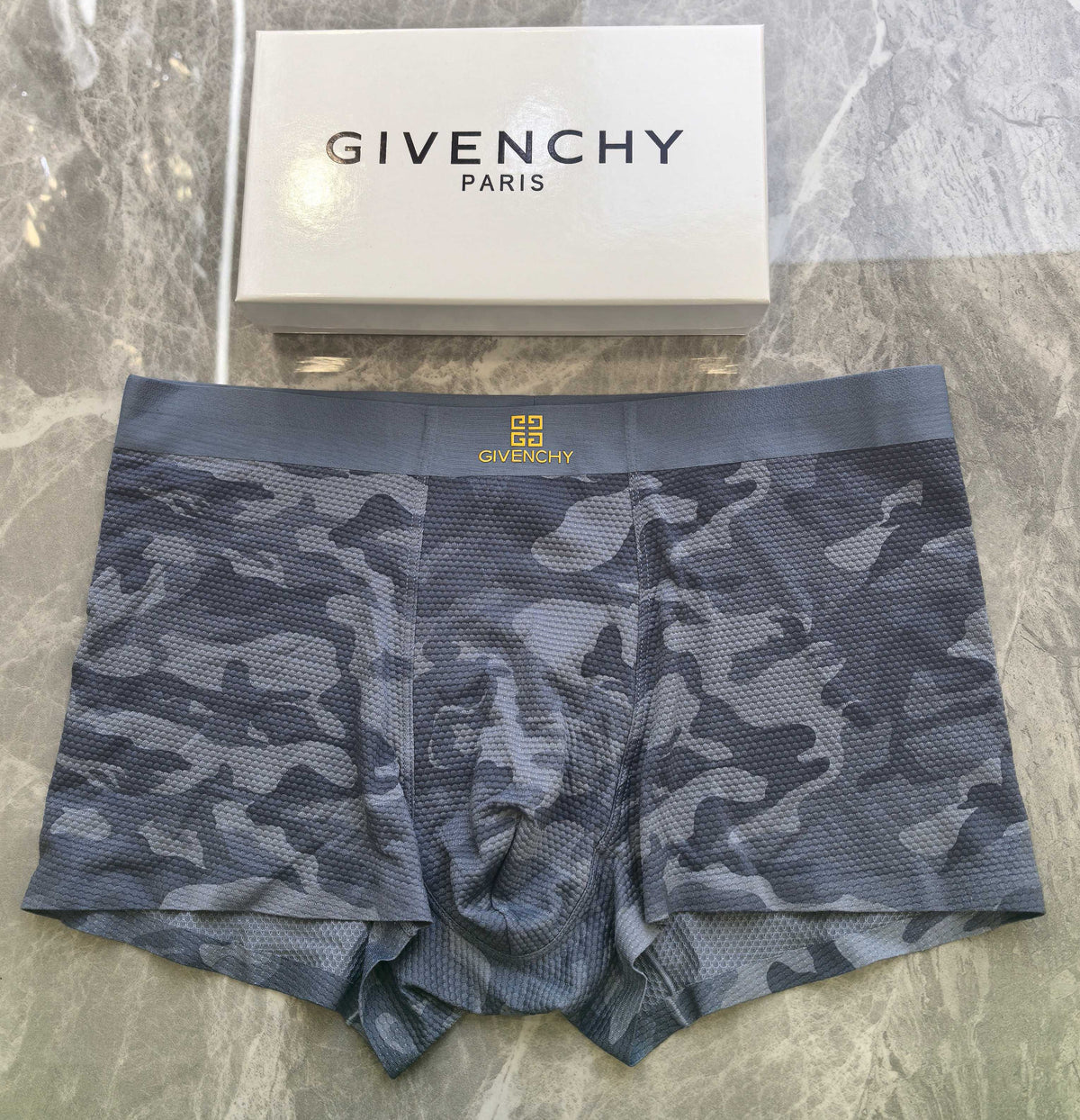 Givenchy Grey Camo Boxer Briefs 3-Piece Box Collection Essentials