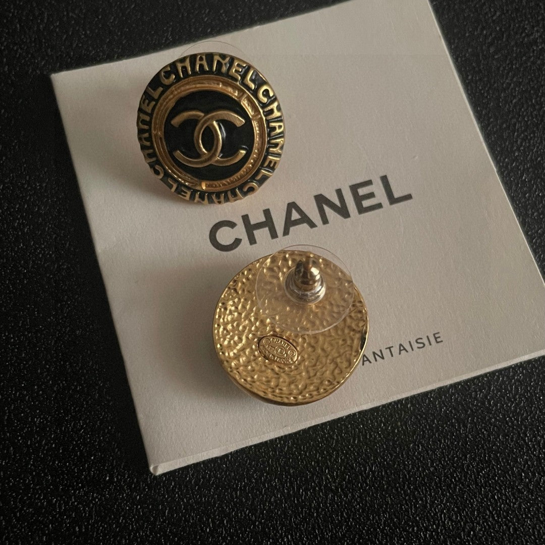 Martin Graham stud earrings in polished metal-tone – main product view