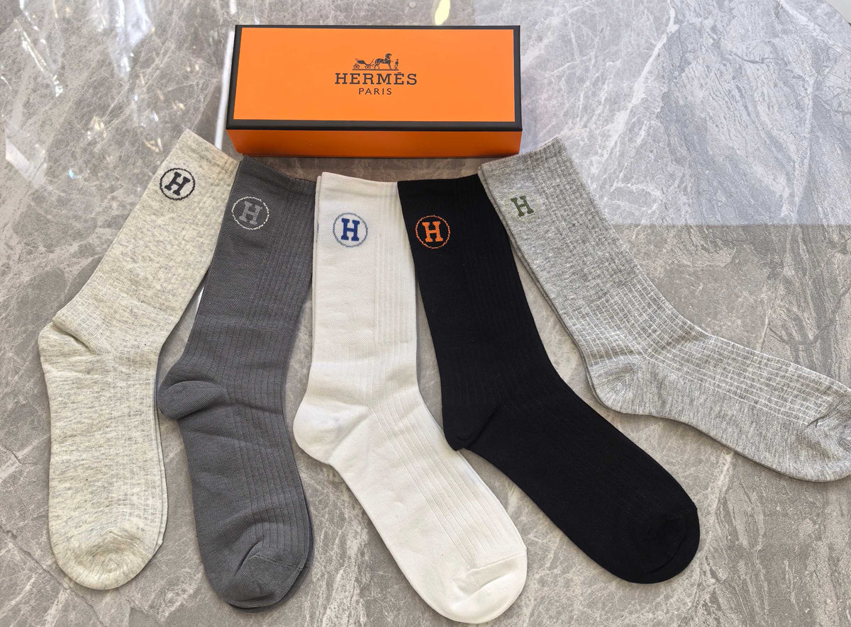 Hermes Short Socks - 5-Pair Pack