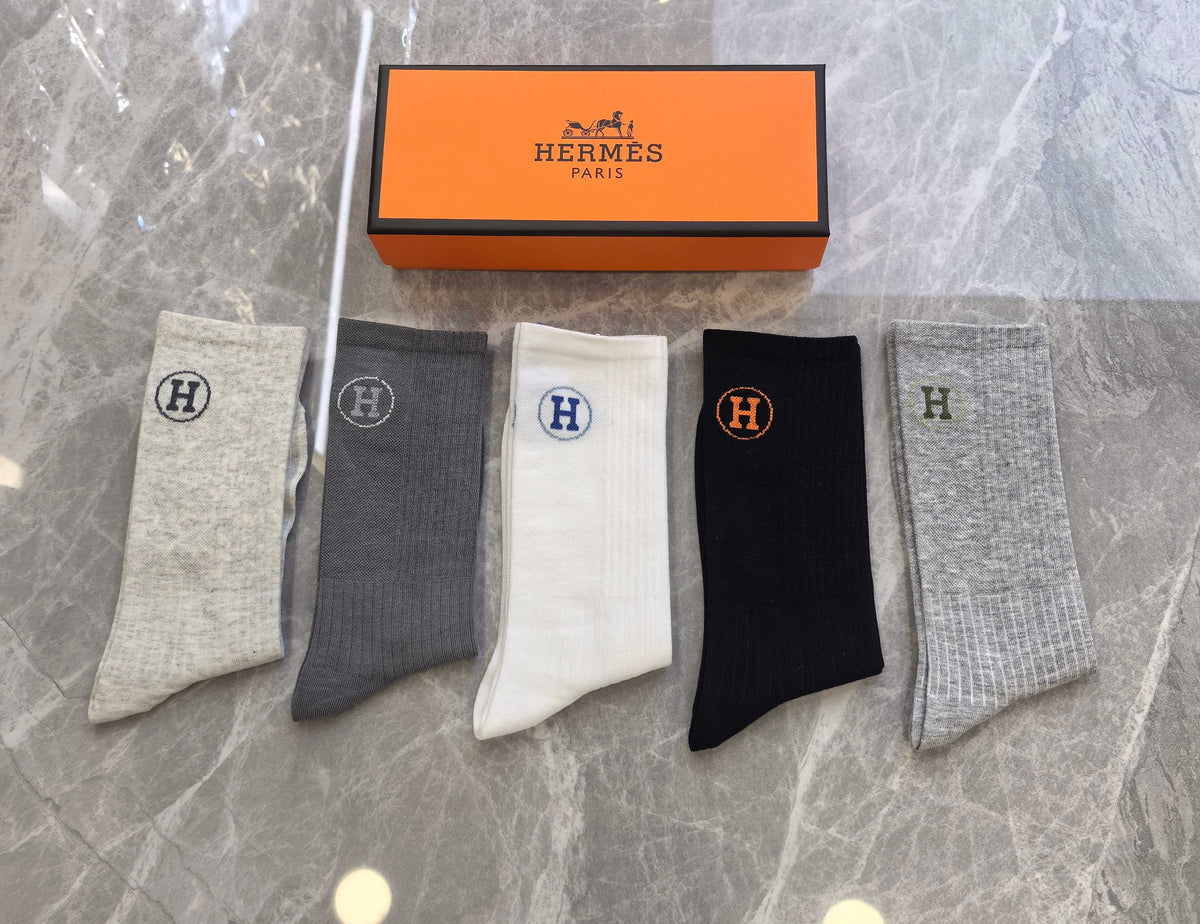 Hermes Short Socks - 5-Pair Pack
