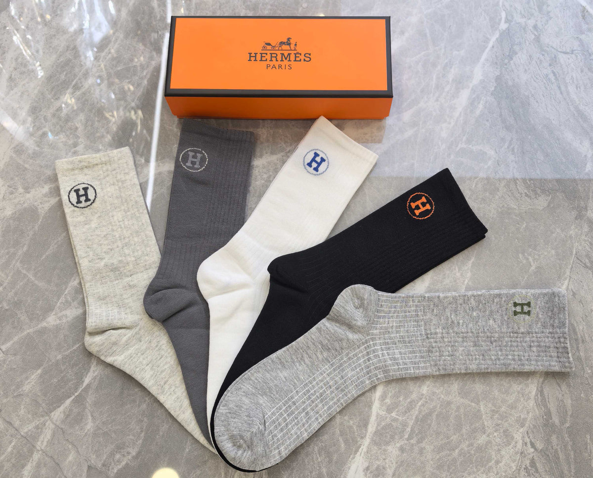Hermes Short Socks - 5-Pair Pack