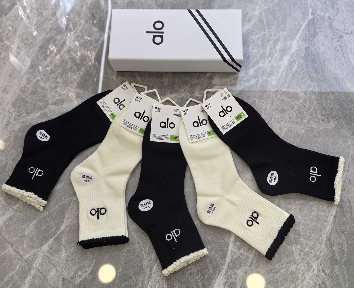 Alo Cotton Short Socks - 5-Pair Pack