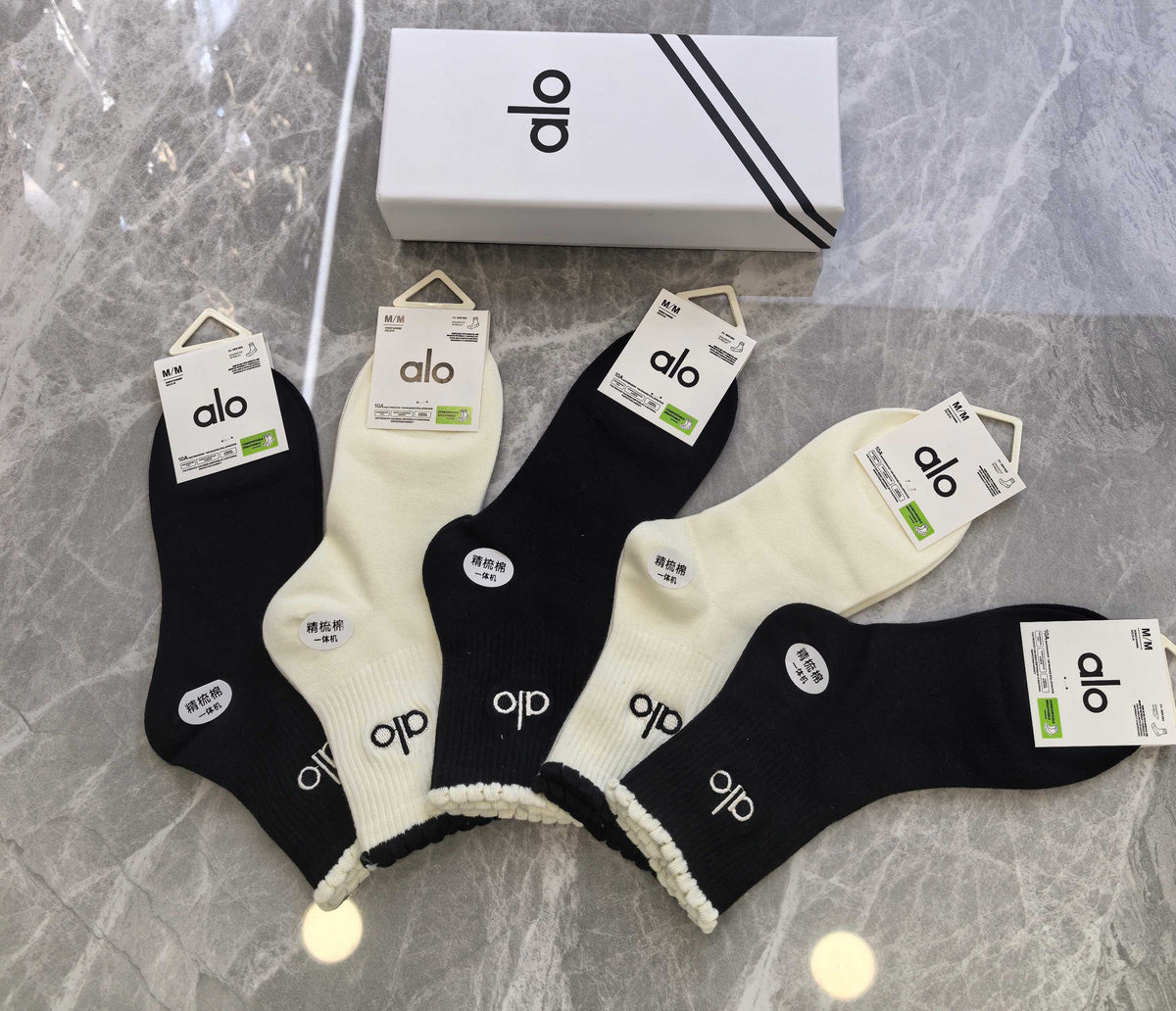 Alo Cotton Short Socks - 5-Pair Pack