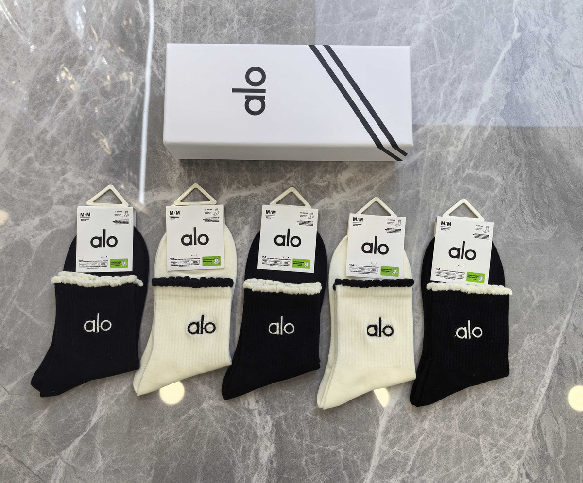Alo Cotton Short Socks - 5-Pair Pack