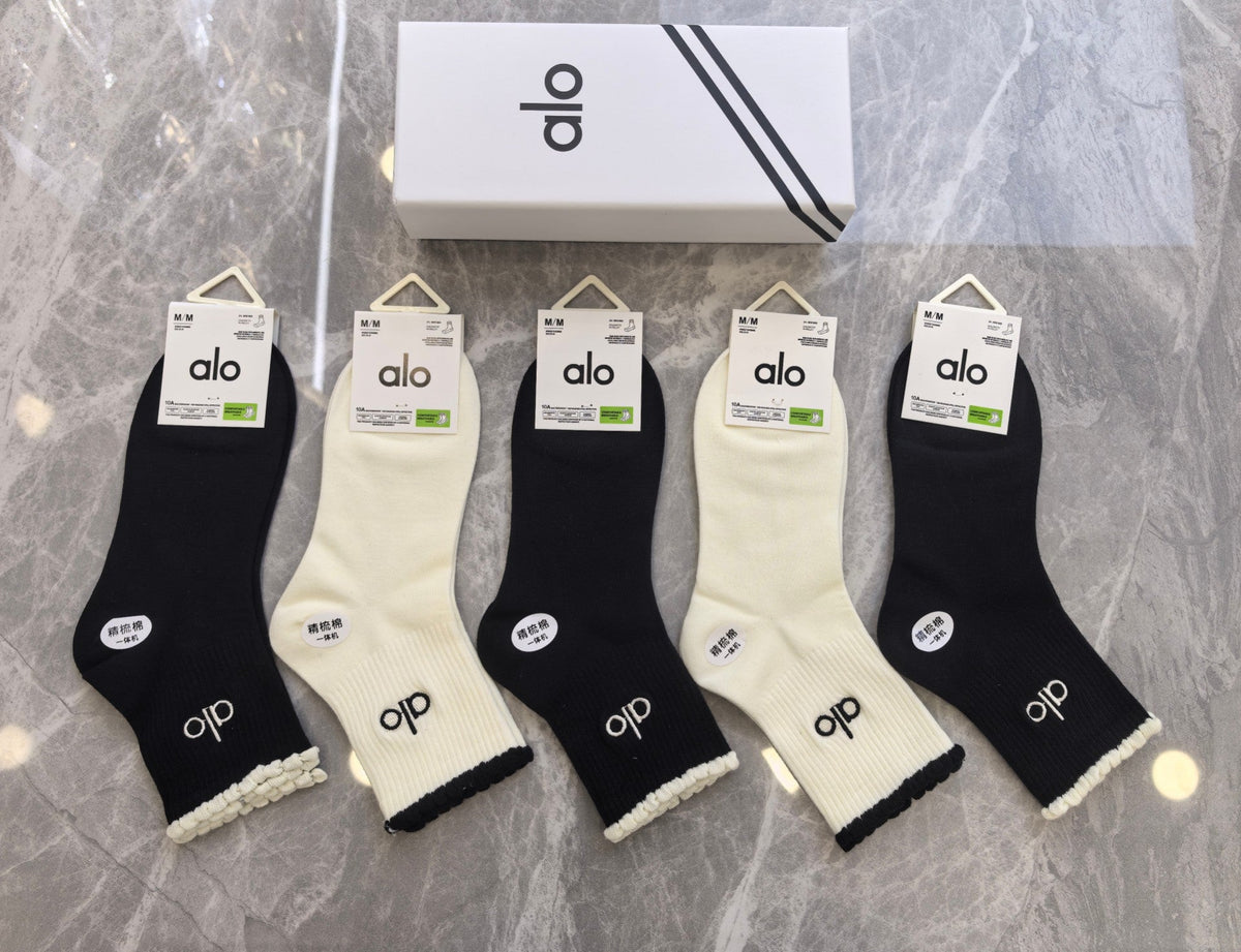 Alo Cotton Short Socks - 5-Pair Pack