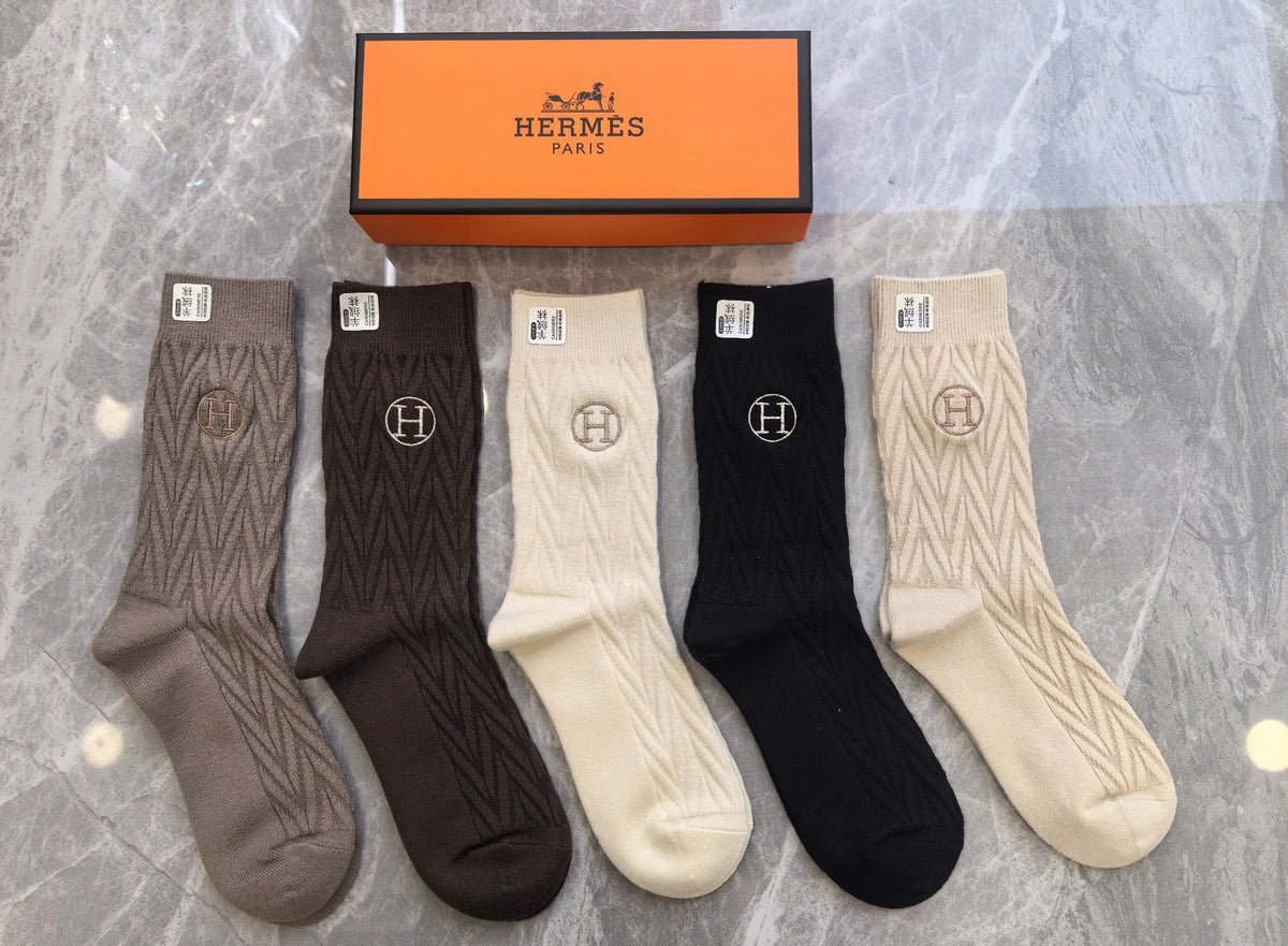 Hermes Short Socks - 5-Pair Pack