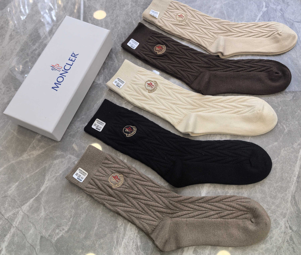 Moncler Crew Socks - 5-Pair Pack