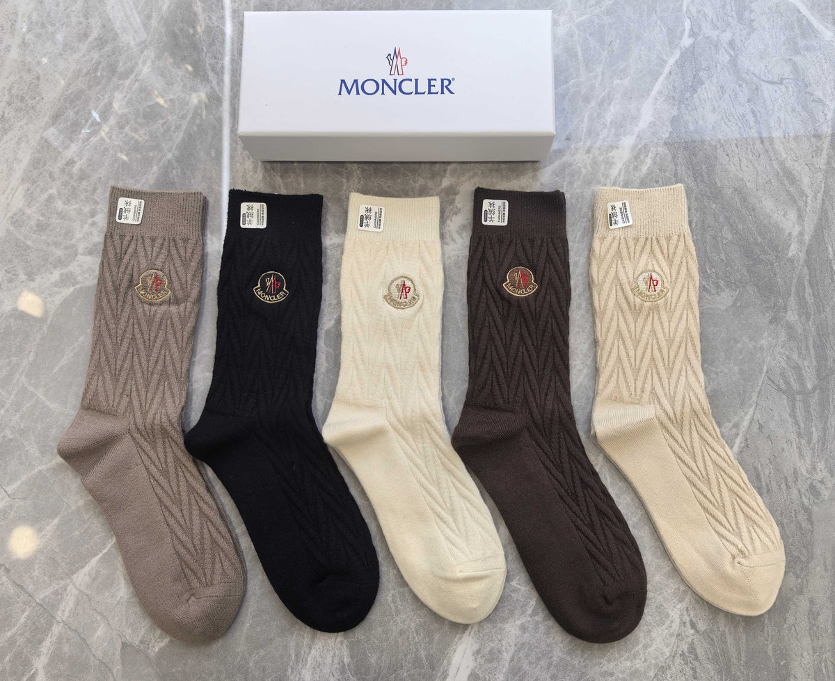 Moncler Crew Socks - 5-Pair Pack