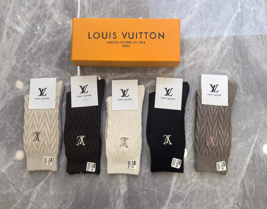 Louis Vuitton Cashmere Crew Socks - 5-Pair Box