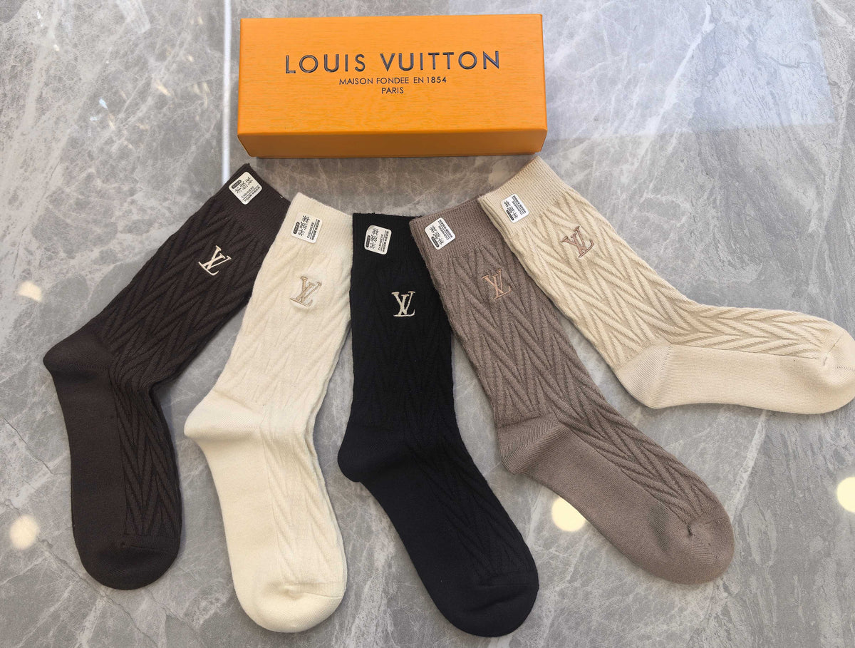 Louis Vuitton Short Socks - 5-Pair Pack
