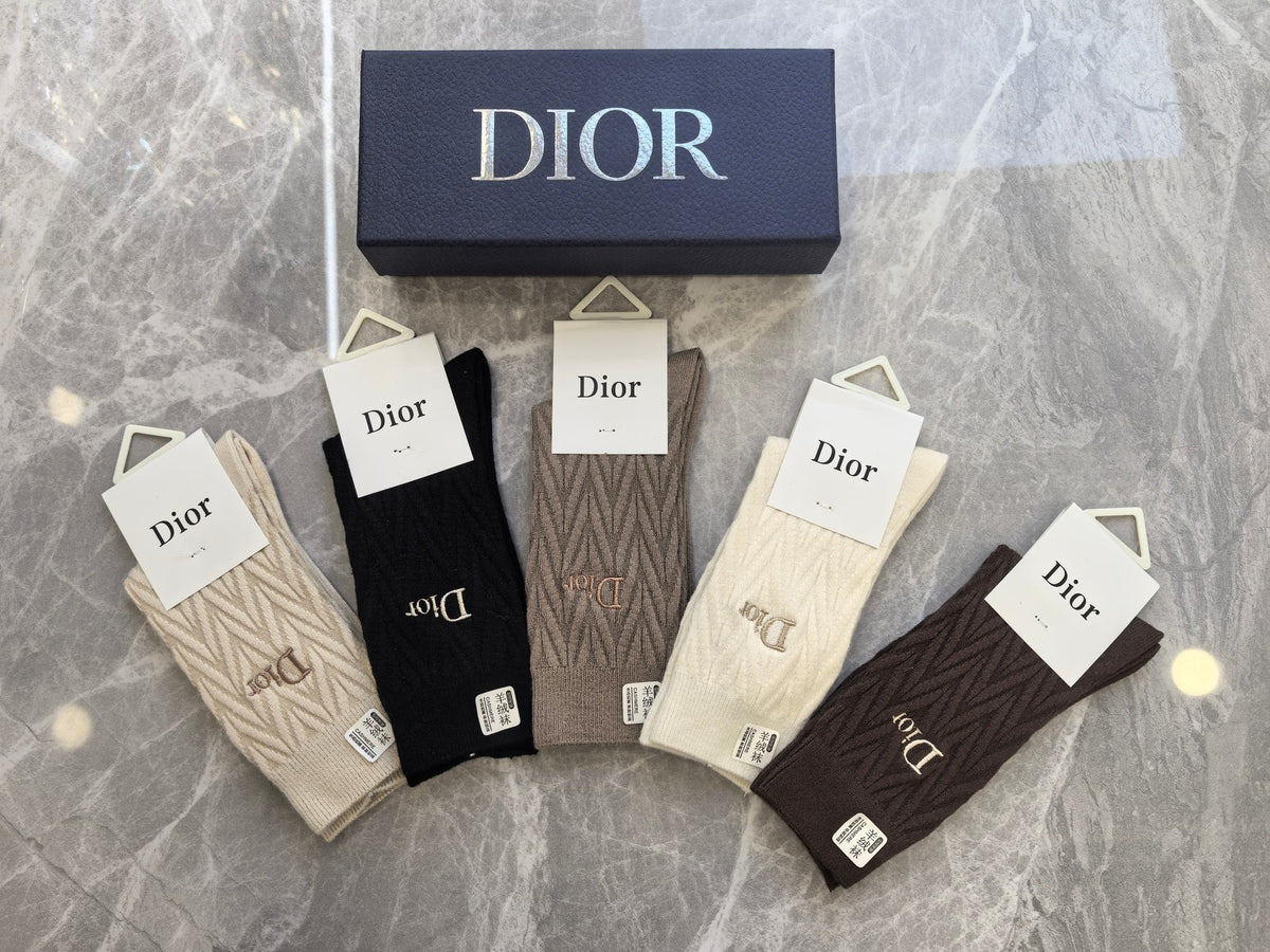 Dior Short Socks - 5-Pair Pack