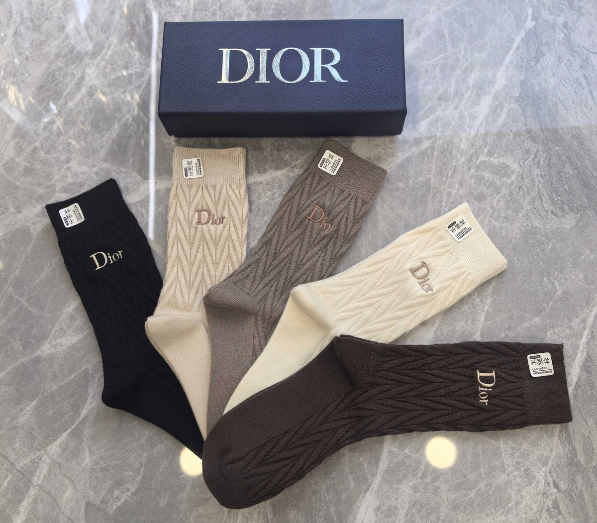 Dior Crew Socks - 5-Pair Pack