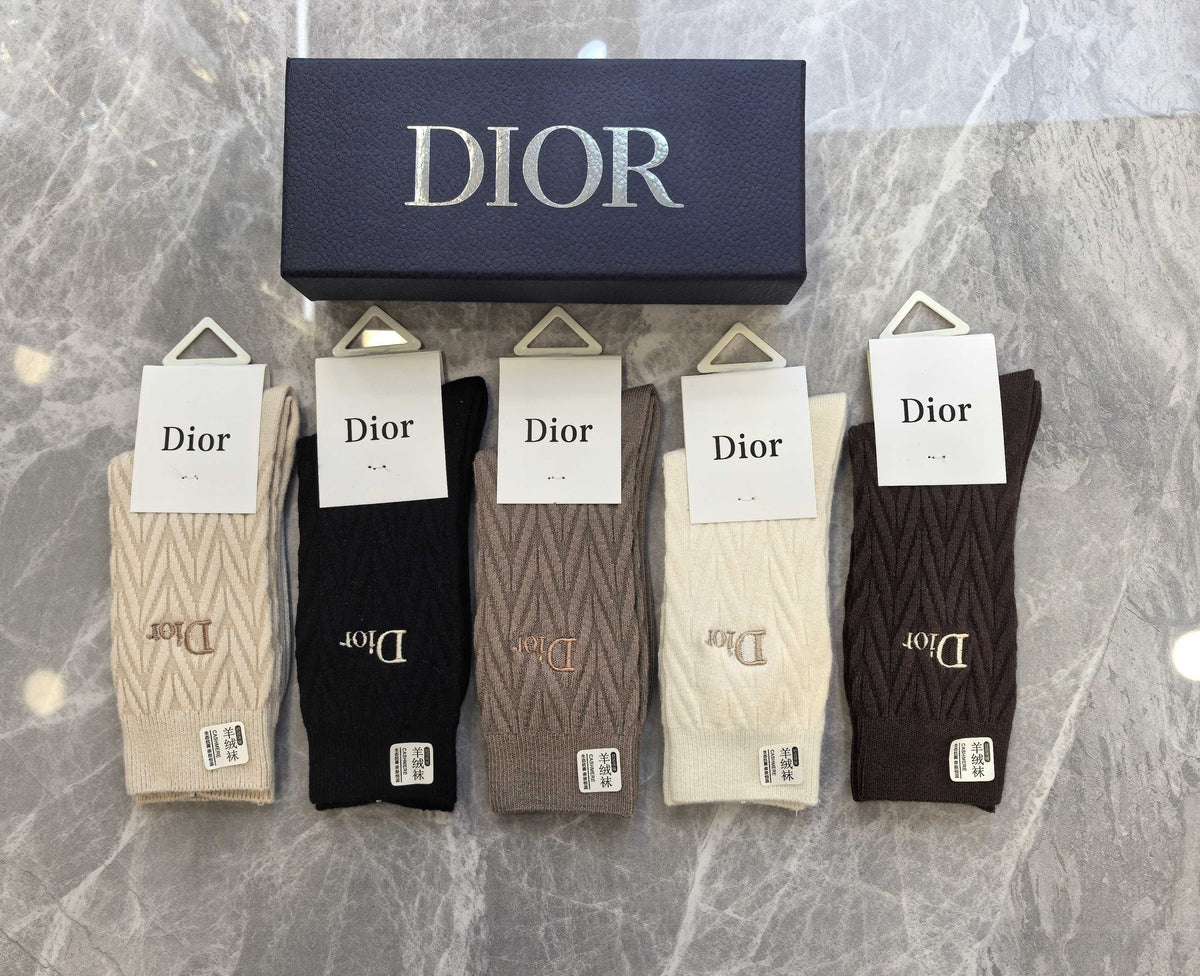 Dior Short Socks - 5-Pair Pack