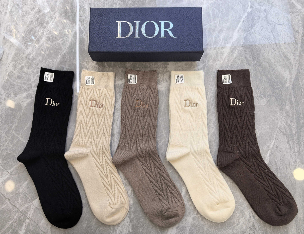 Dior Crew Socks - 5-Pair Pack