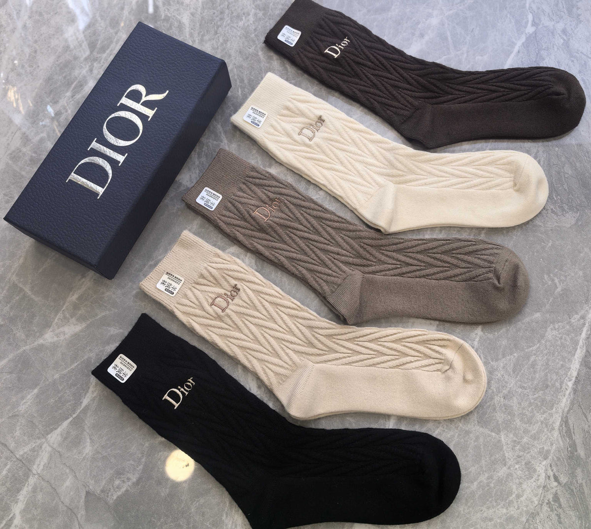 Dior Crew Socks - 5-Pair Pack