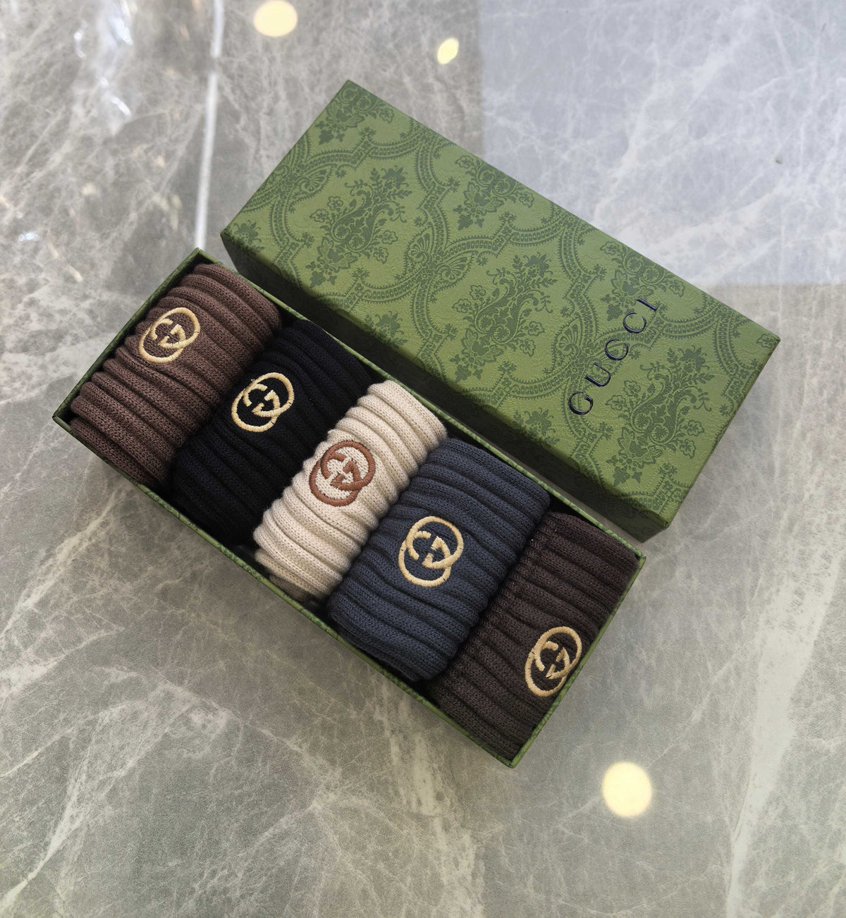 Gucci Crew Socks - 5-Pair Pack
