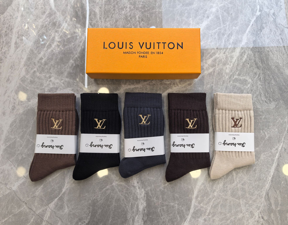 Louis Vuitton Short Socks - 5-Pair Pack