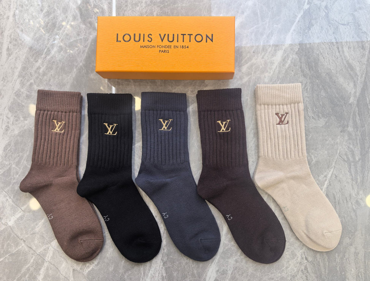 Louis Vuitton Short Socks - 5-Pair Pack