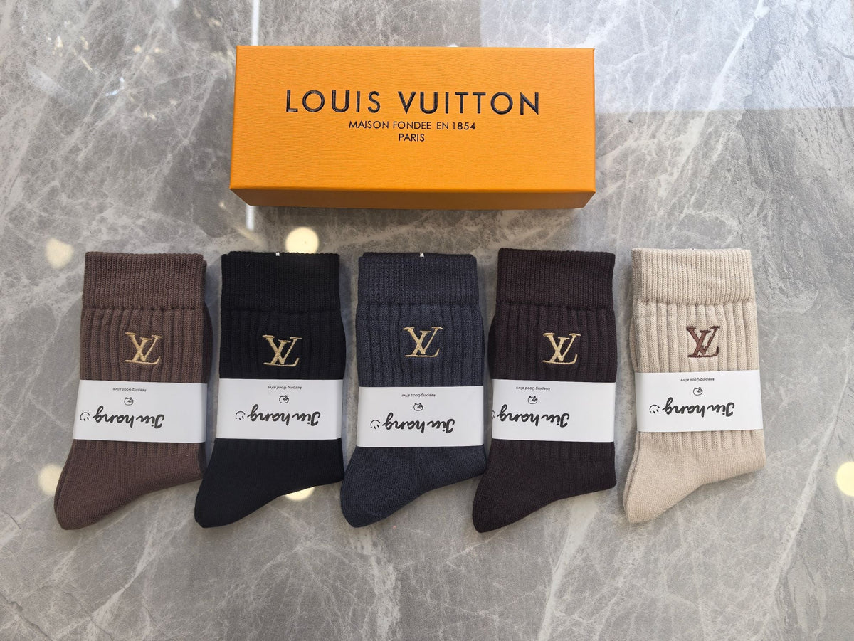Louis Vuitton Crew Socks - 5-Pair Pack