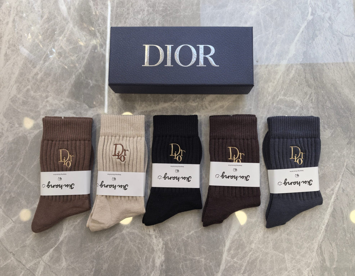 Dior Short Socks - 5-Pair Pack