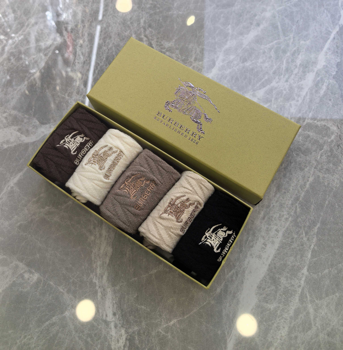 Burberry Crew Socks - 5-Pair Pack