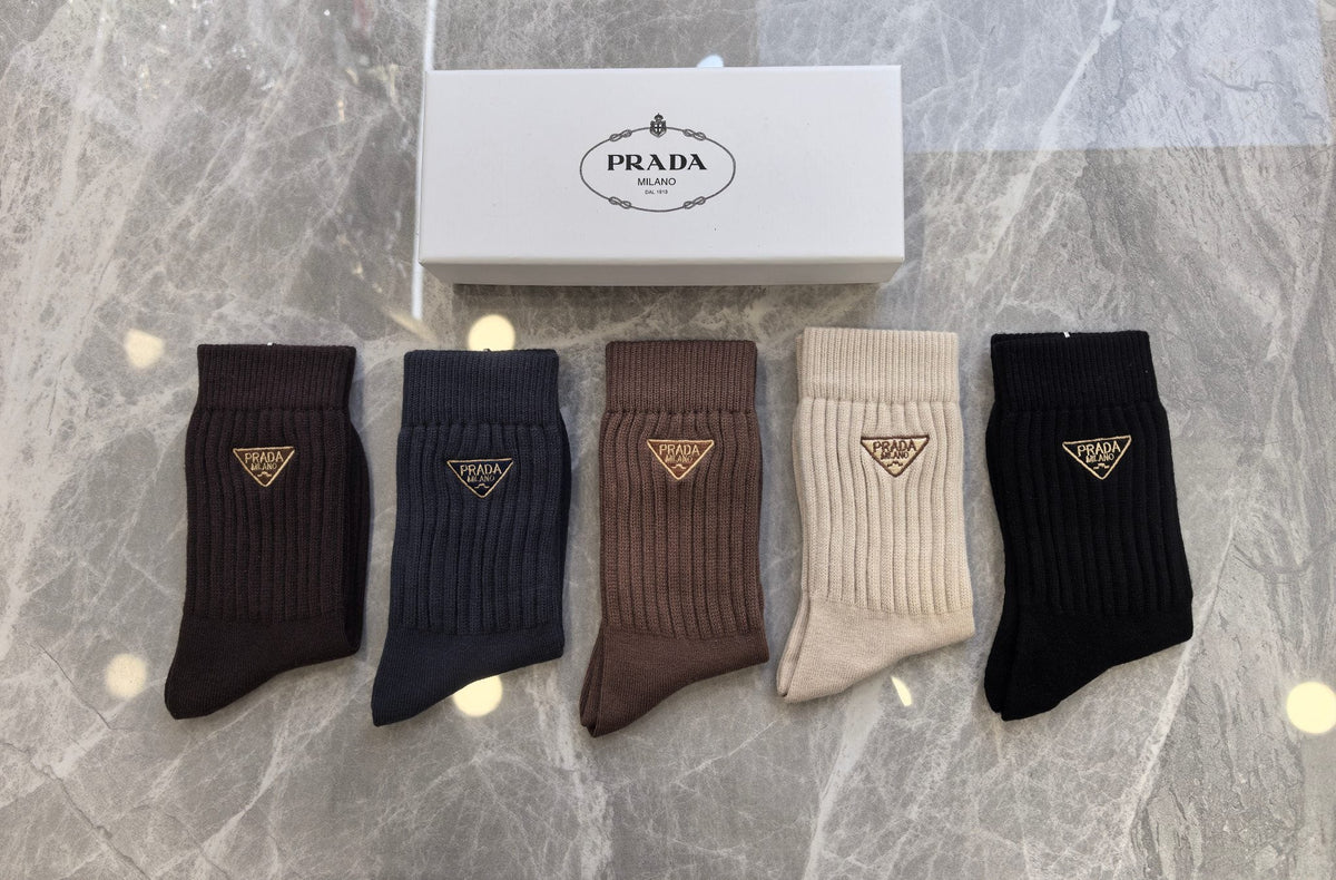 Prada Short Socks - 5-Pair Pack