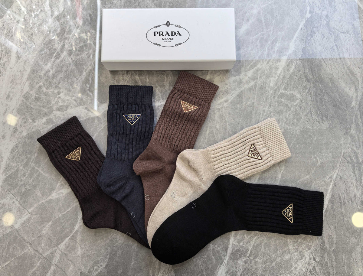 Prada Short Socks - 5-Pair Pack