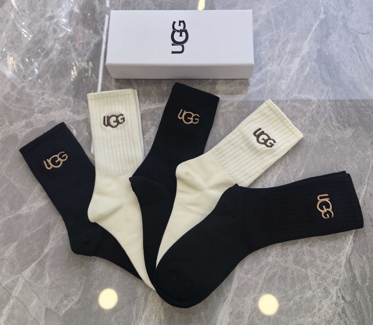 Cotton Crew Socks - 5-Pair Pack