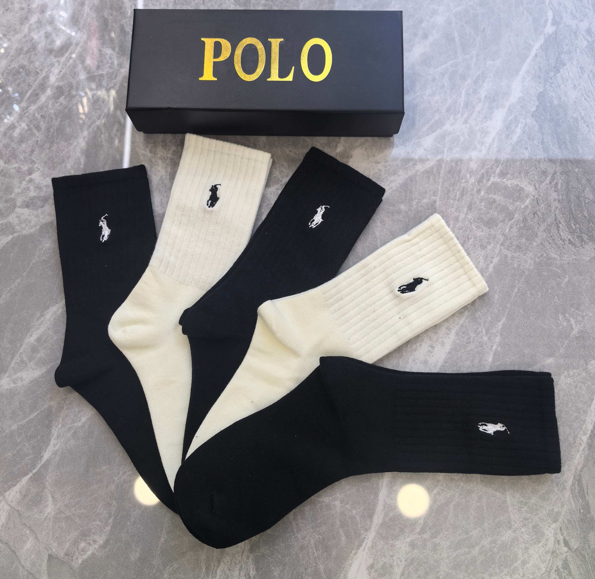 Cotton Crew Socks - 5-Pair Pack