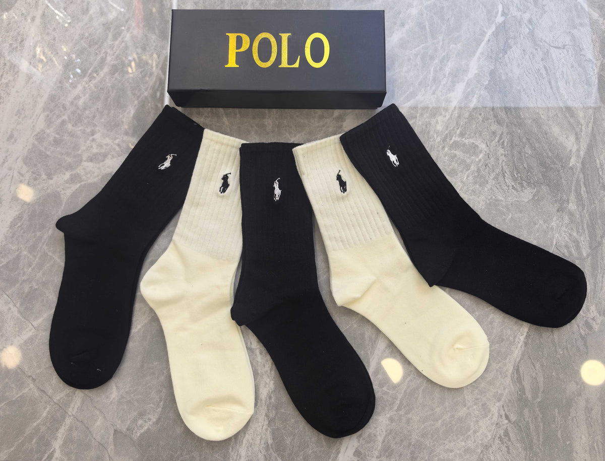 Cotton Crew Socks - 5-Pair Pack