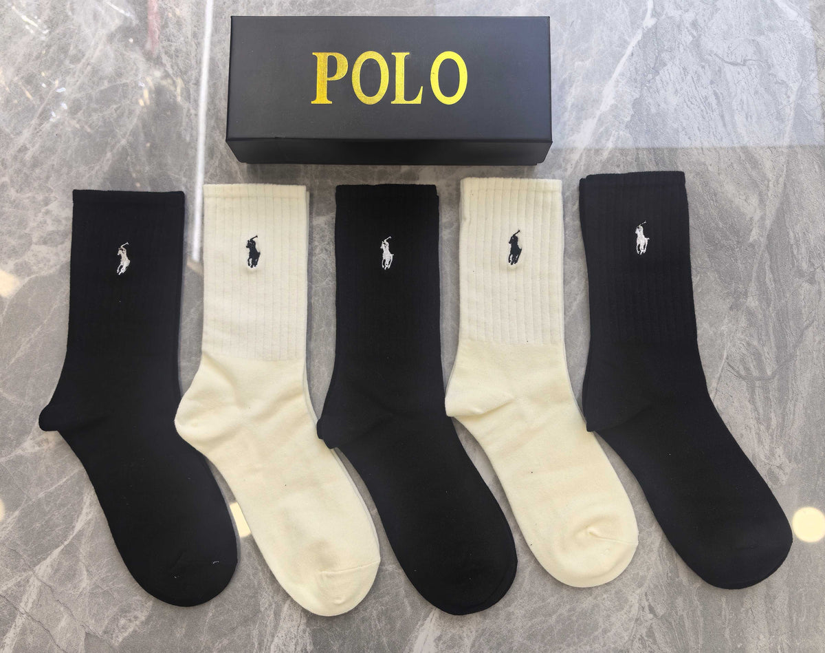 Cotton Crew Socks - 5-Pair Pack