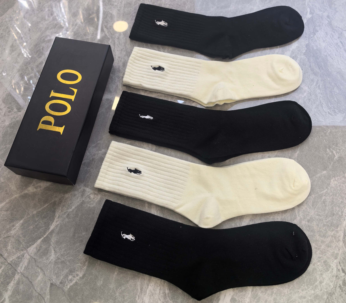 Cotton Crew Socks - 5-Pair Pack