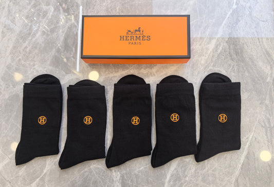 Hermes Crew Socks - 5-Pair Pack