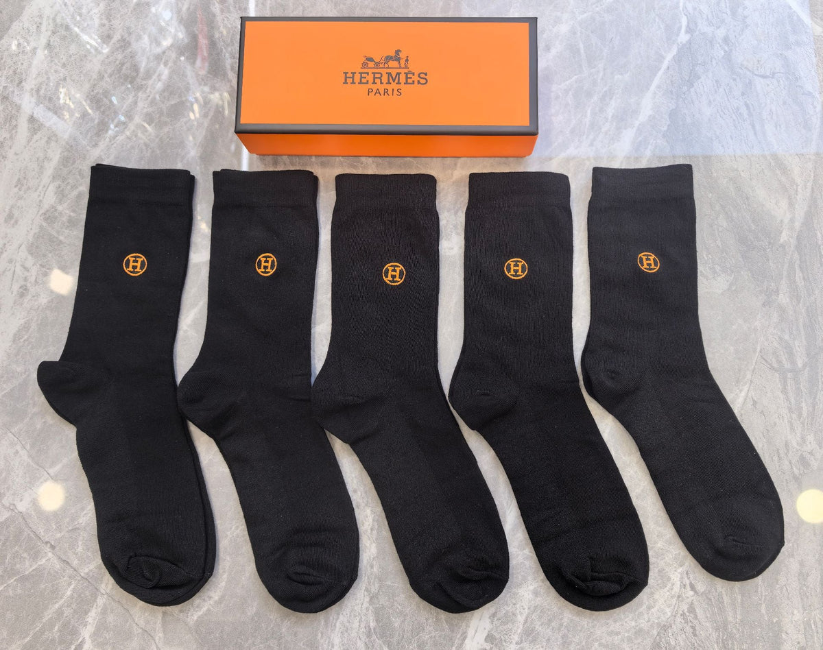 Hermes Short Socks - 5-Pair Pack