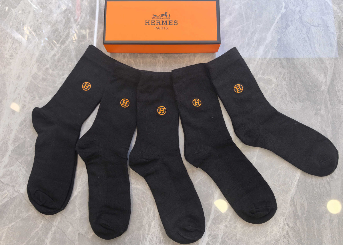 Hermes Short Socks - 5-Pair Pack