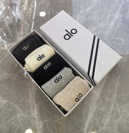Alo Cotton Short Socks - 5-Pair Pack