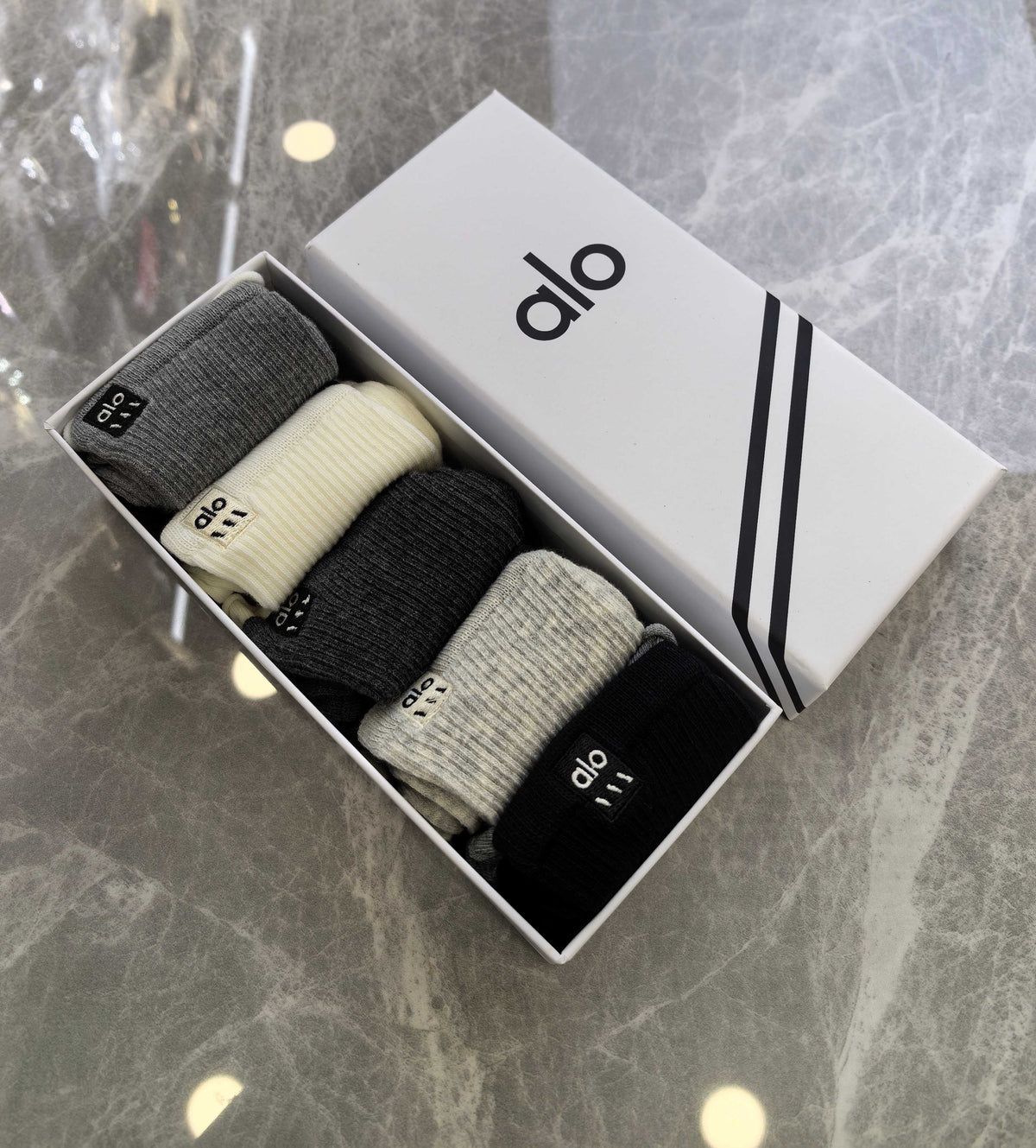 Alo Cotton Crew Socks - 5-Pair Pack