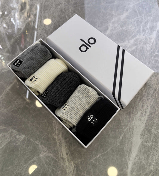 Alo Cotton Short Socks - 5-Pair Pack